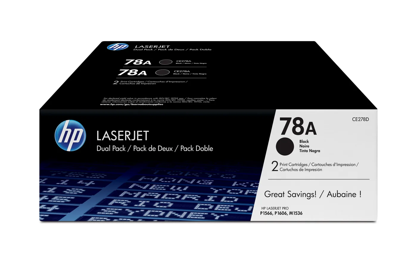 HP TONER CARTRIDGE 78A BLACK/DUAL PACK — toner