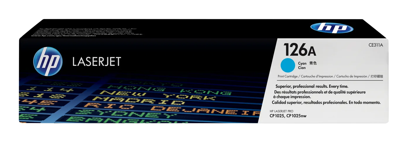 HP TONER CARTRIDGE 126A CYAN — toner