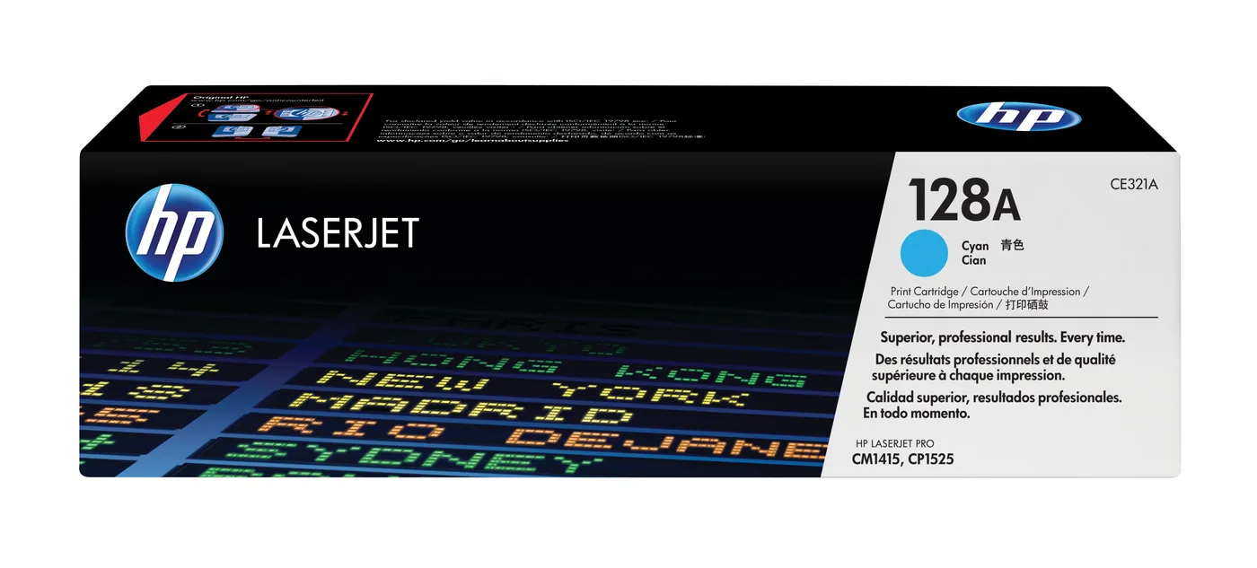 HP TONER CARTRIDGE 128A CYAN — toner