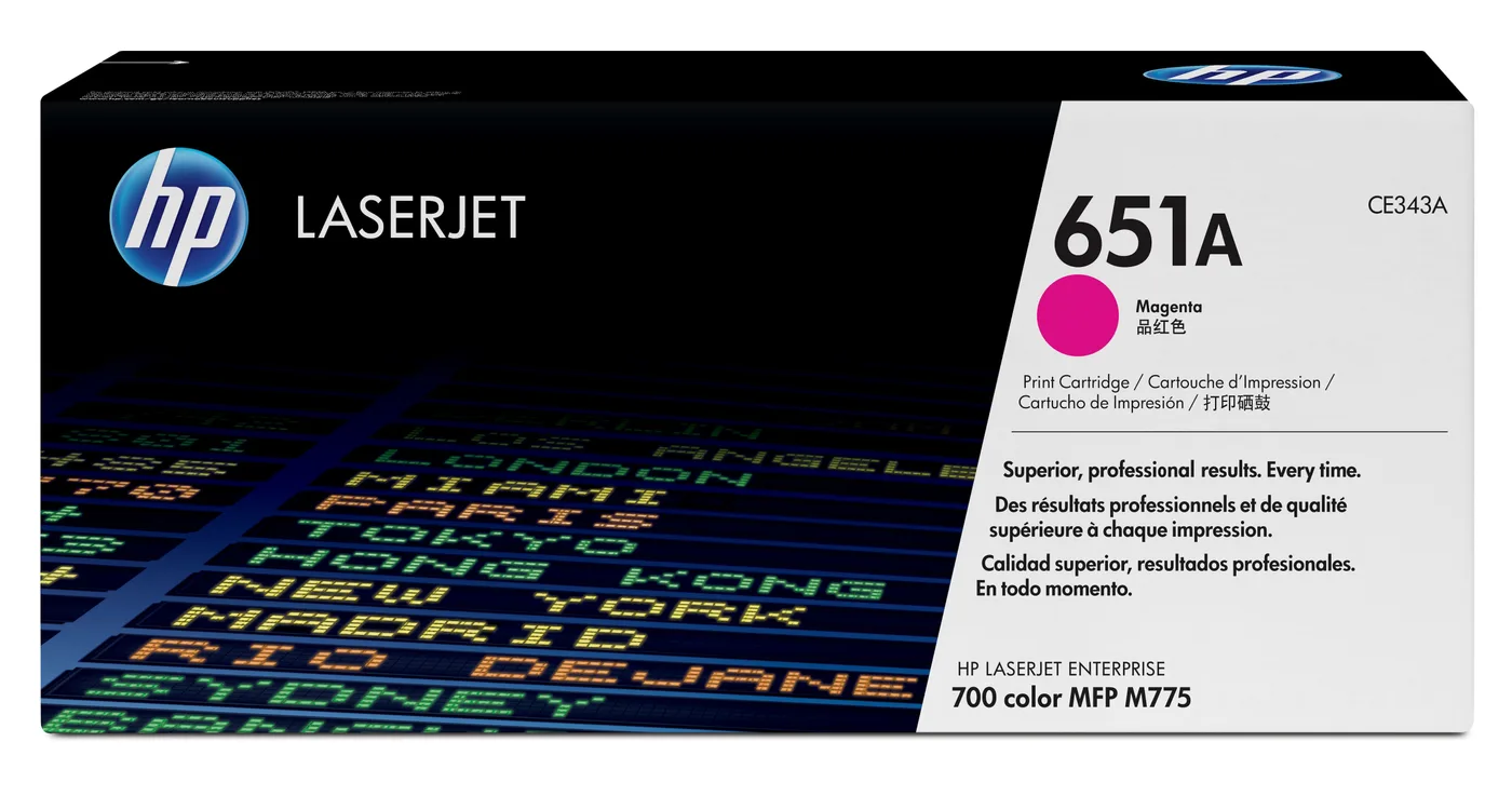 HP TONER CARTRIDGE 651A MAGENTA — toner