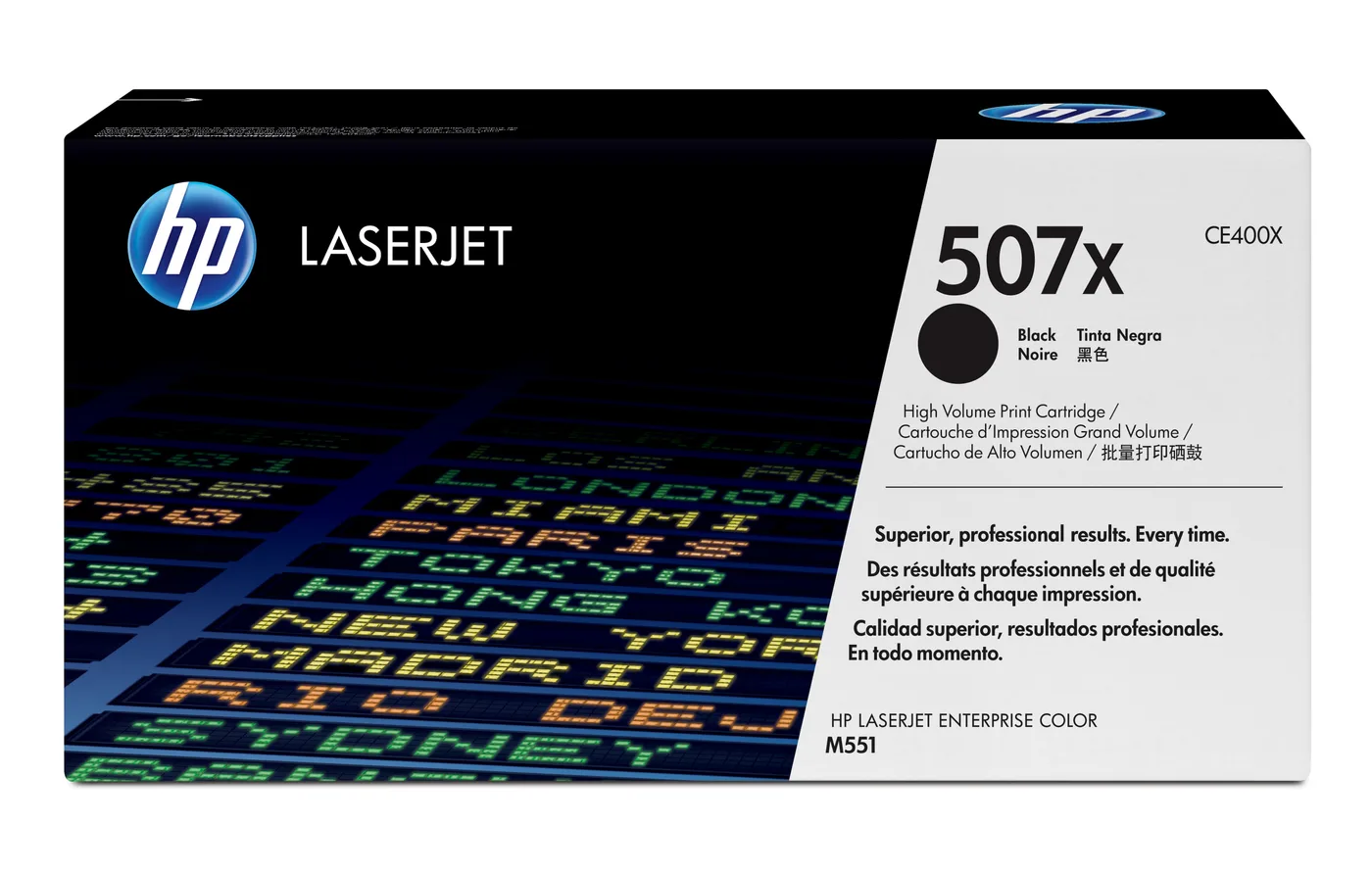 HP TONER CARTRIDGE 507X BLACK — toner