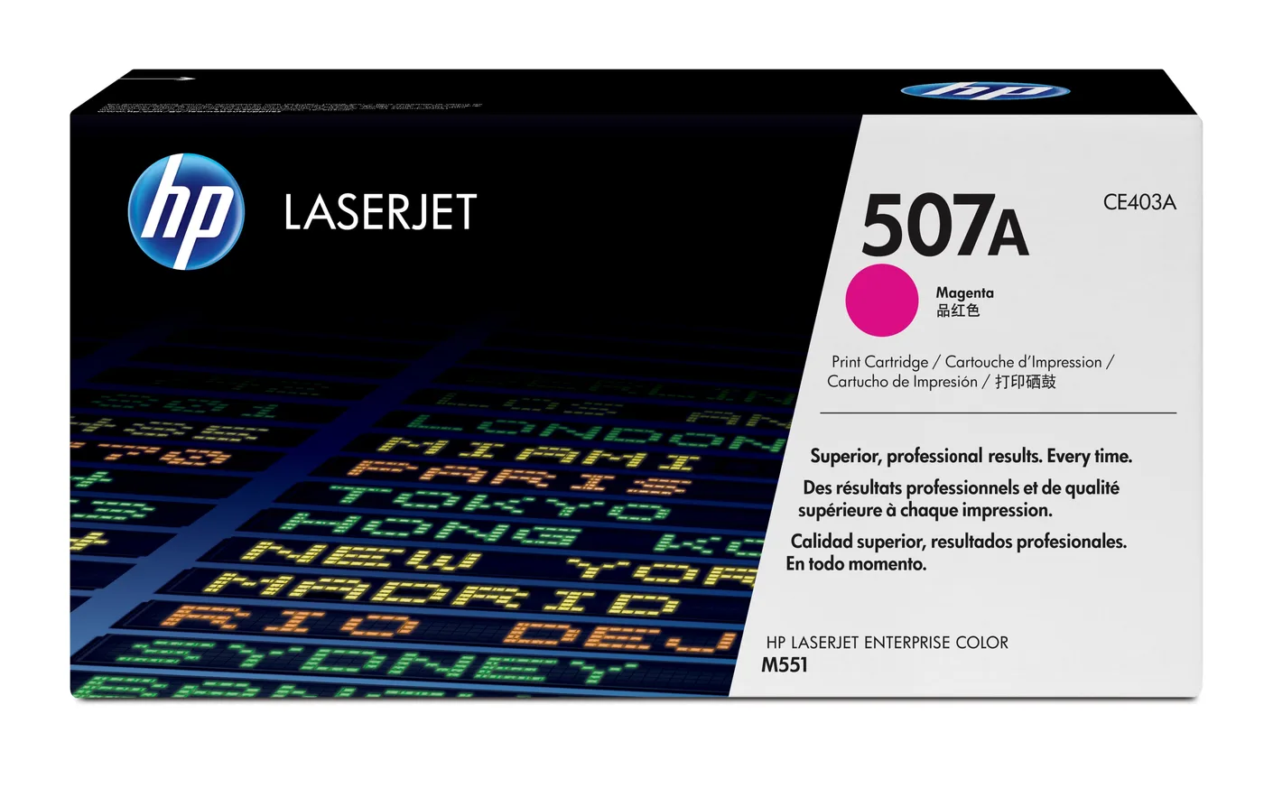 HP TONER CARTRIDGE 507A MAGENTA — toner