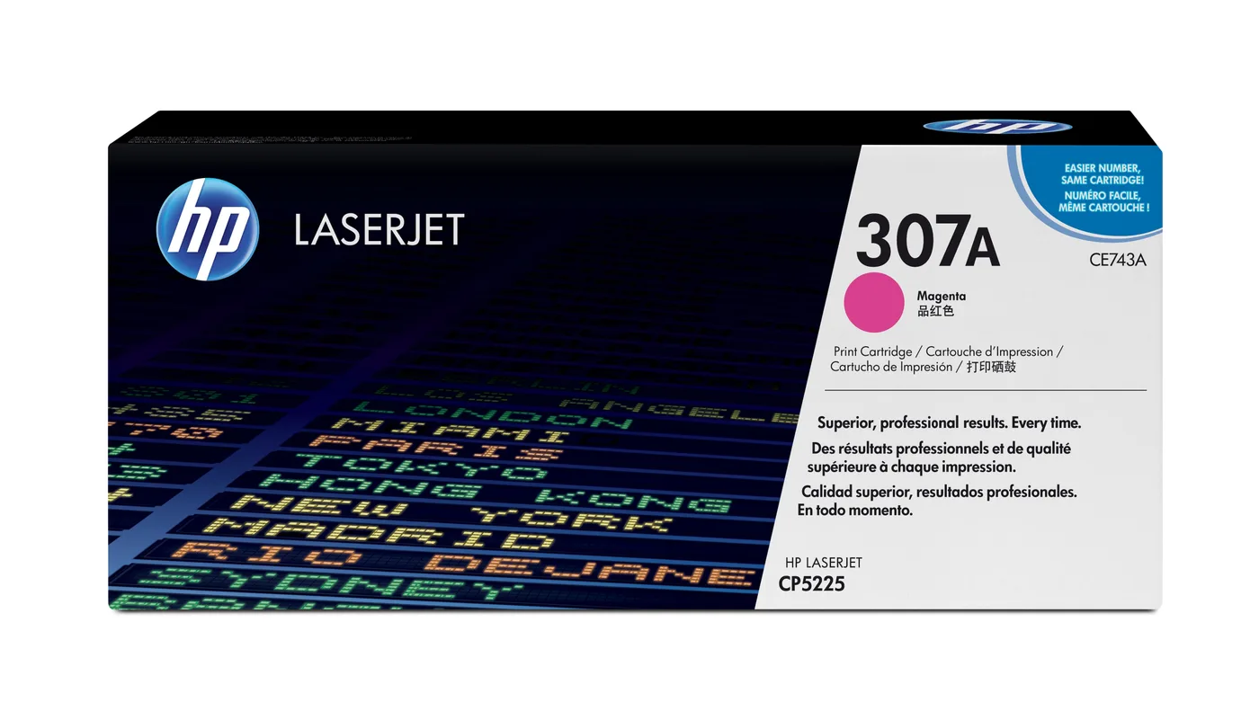 HP TONER CARTRIDGE 307A MAGENTA — toner