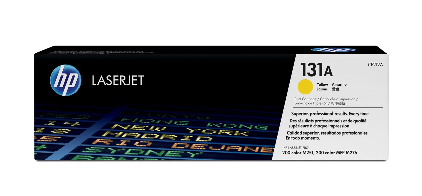 HP TONER CARTRIDGE 131A YELLOW — toner