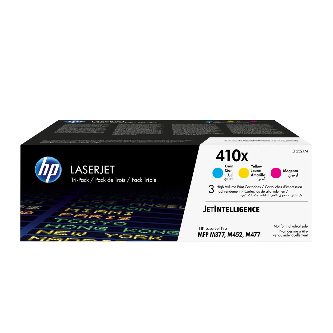 HP TONER CARTRIDGE 410X C/Y/M/TRIPLE PACK — toner