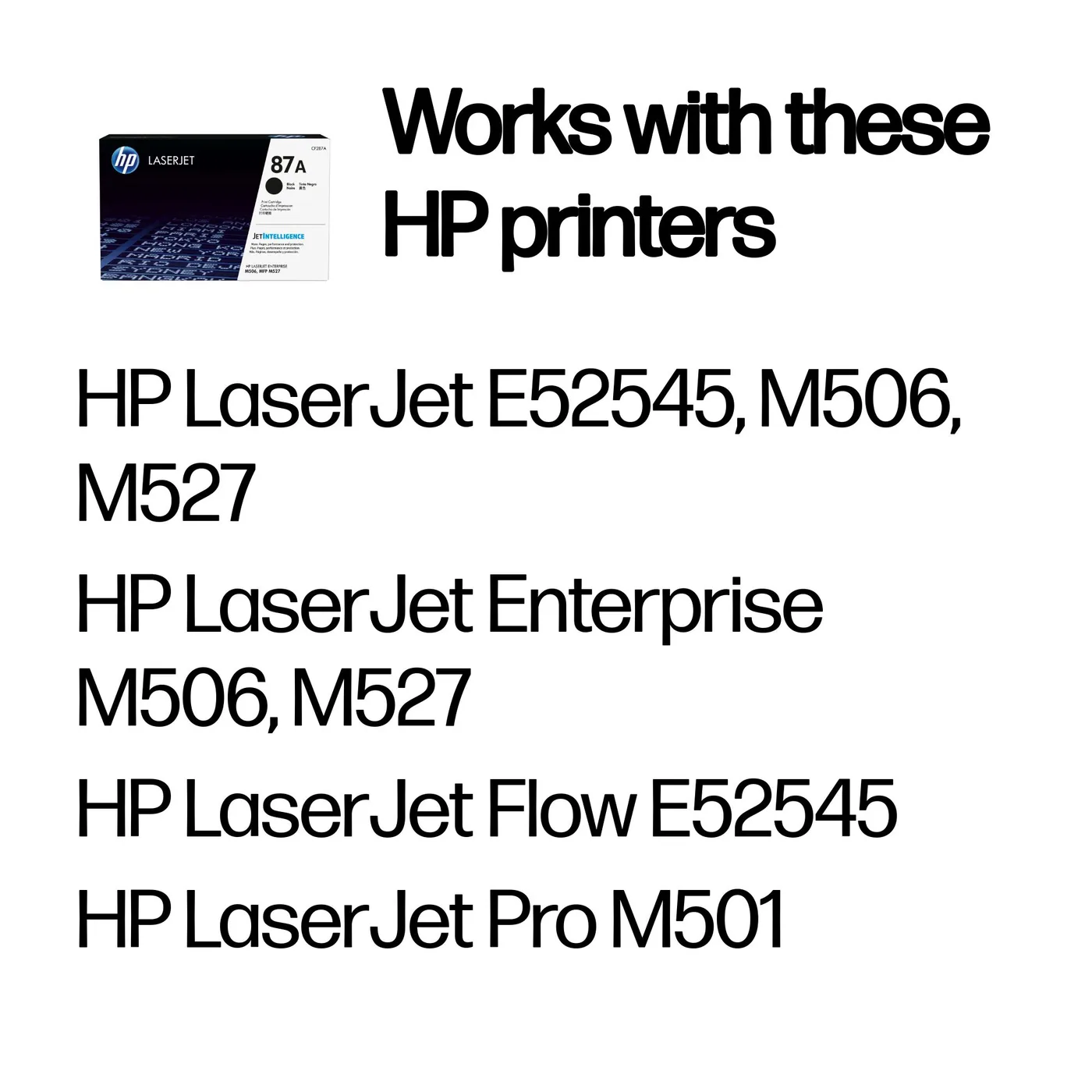 HP TONER CARTRIDGE 87A BLACK — toner