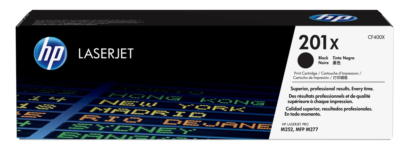 HP TONER CARTRIDGE 201X BLACK — toner