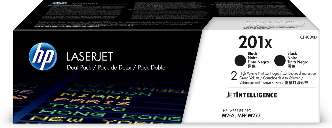 HP TONER CARTRIDGE 201X BLACK/DUAL PACK — toner