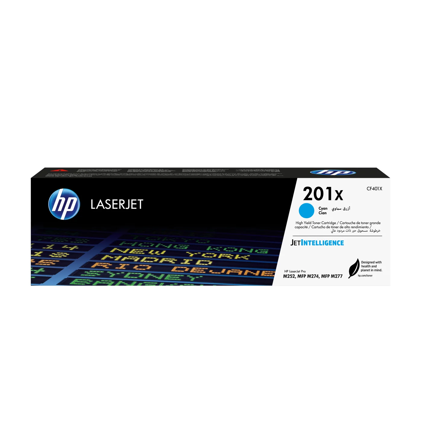 HP TONER CARTRIDGE 201X CYAN — toner