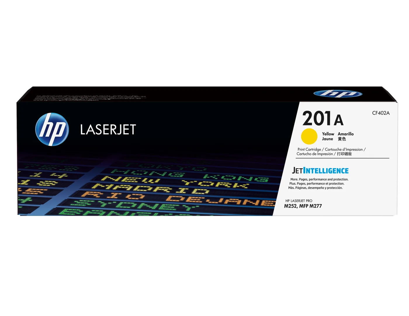 HP TONER CARTRIDGE 201A YELLOW — toner