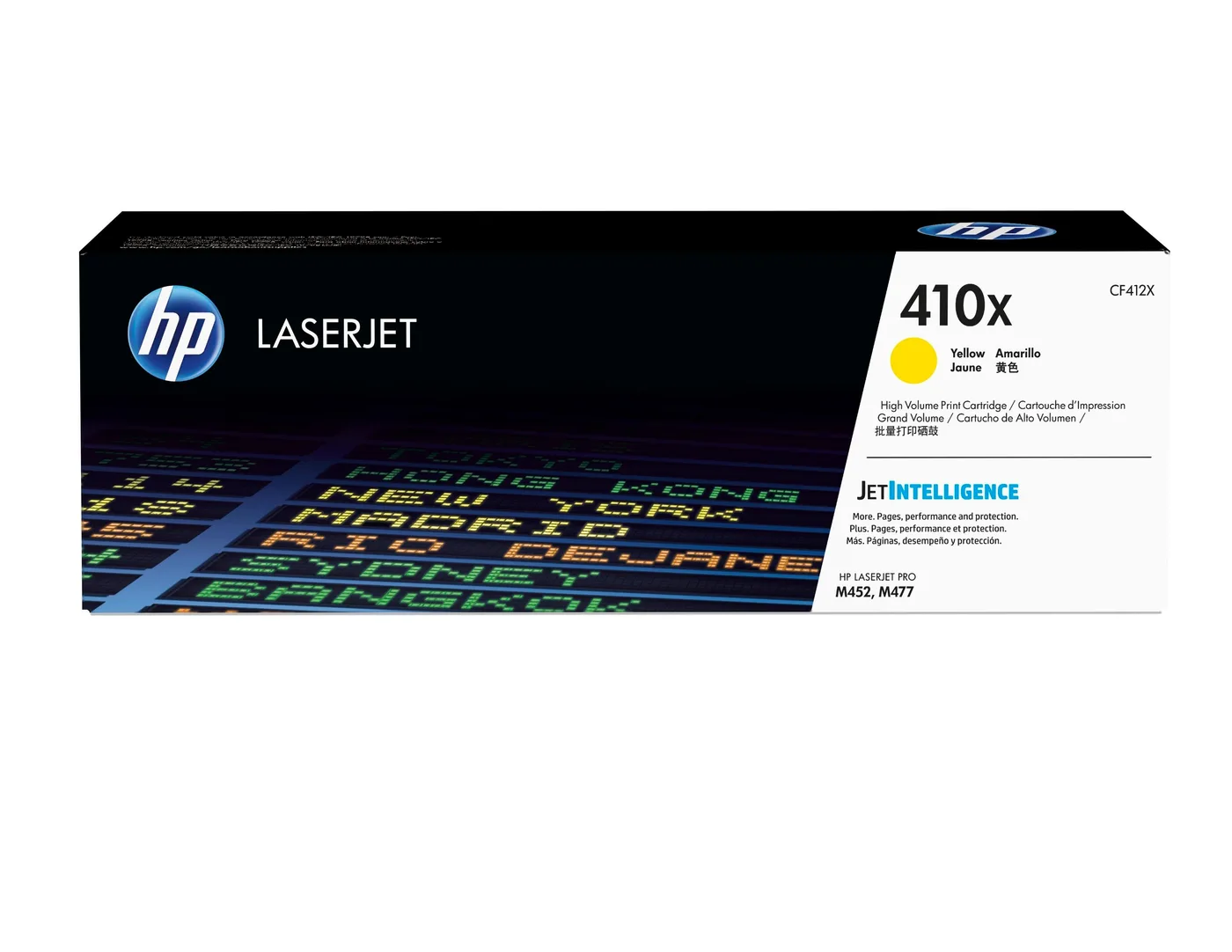 HP TONER CARTRIDGE 410X YELLOW — toner