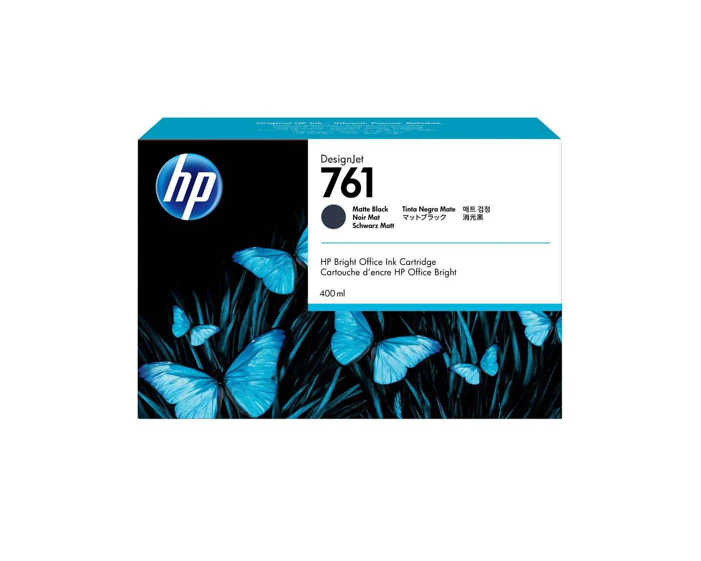 HP INK CARTRIDGE NO 761/400ML MATTE BLACK DESIGNJET — tusz