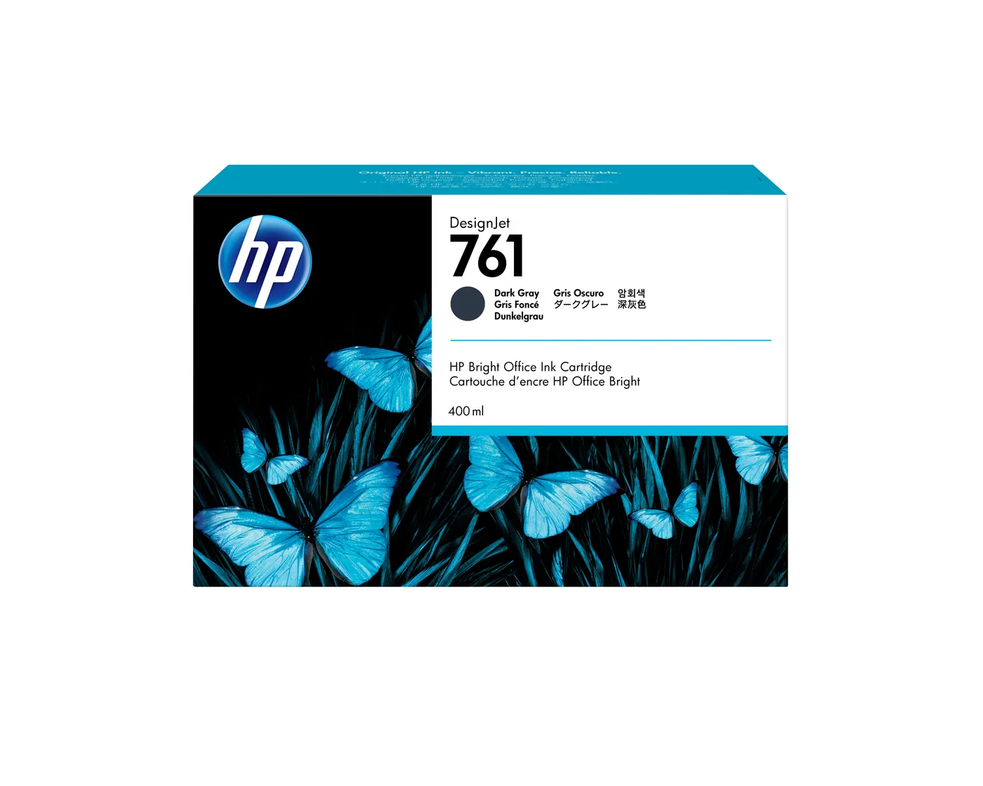 HP INK CARTRIDGE NO 761/400ML DARK GRAY DESIGNJET — tusz