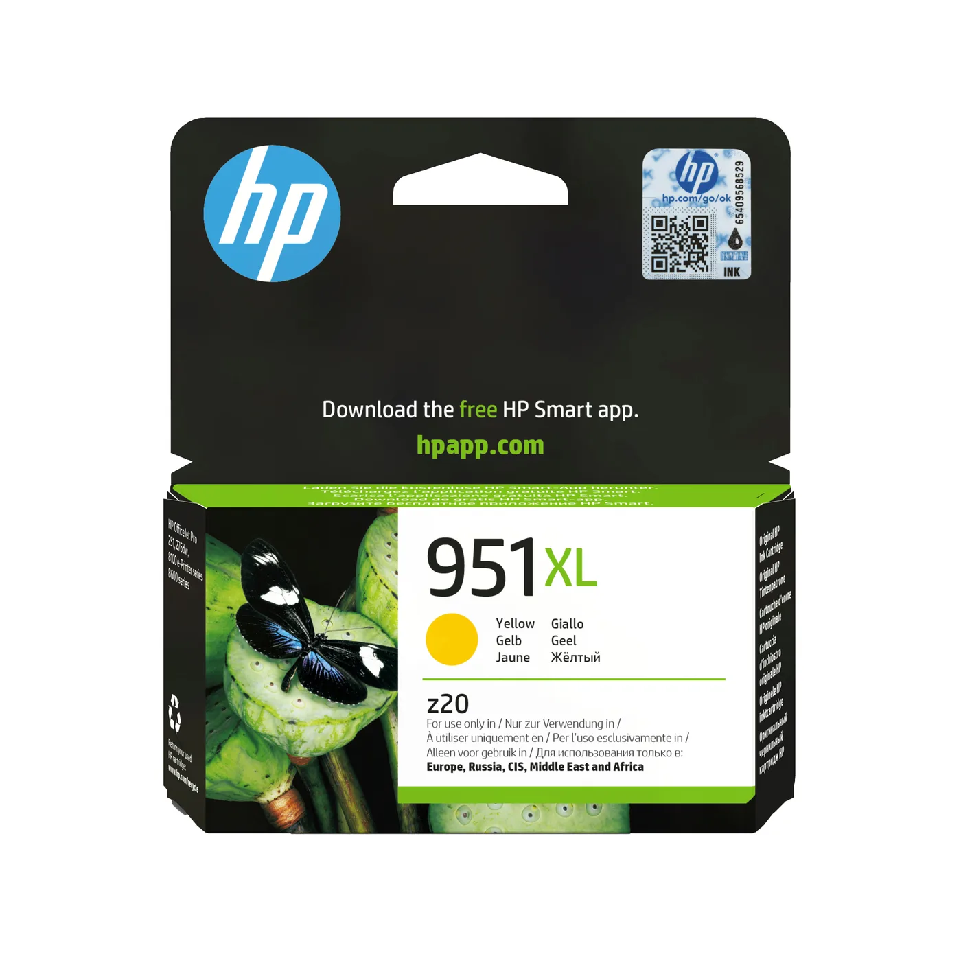 HP INK CARTRIDGE NO 951 XL YELLOW/ES — tusz