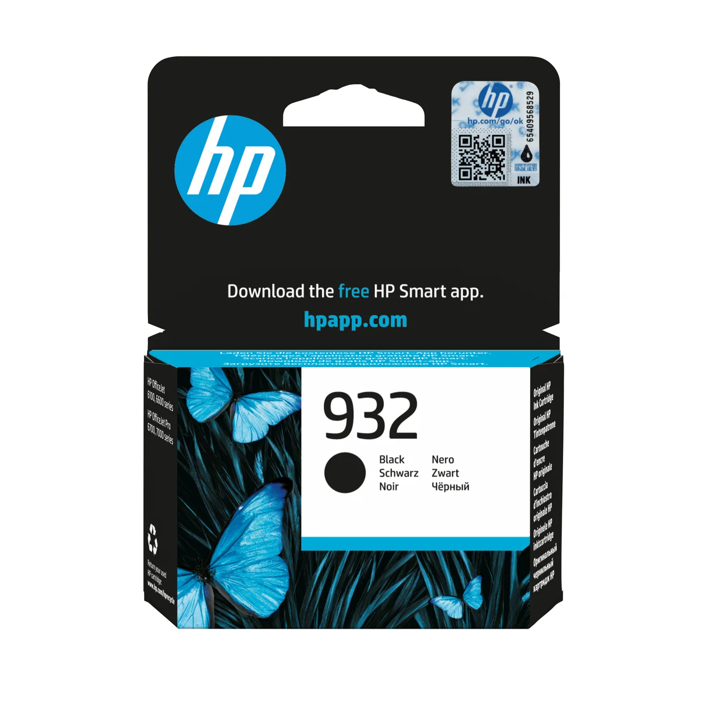 HP INK CARTRIDGE NO 932 BLACK/ES — tusz