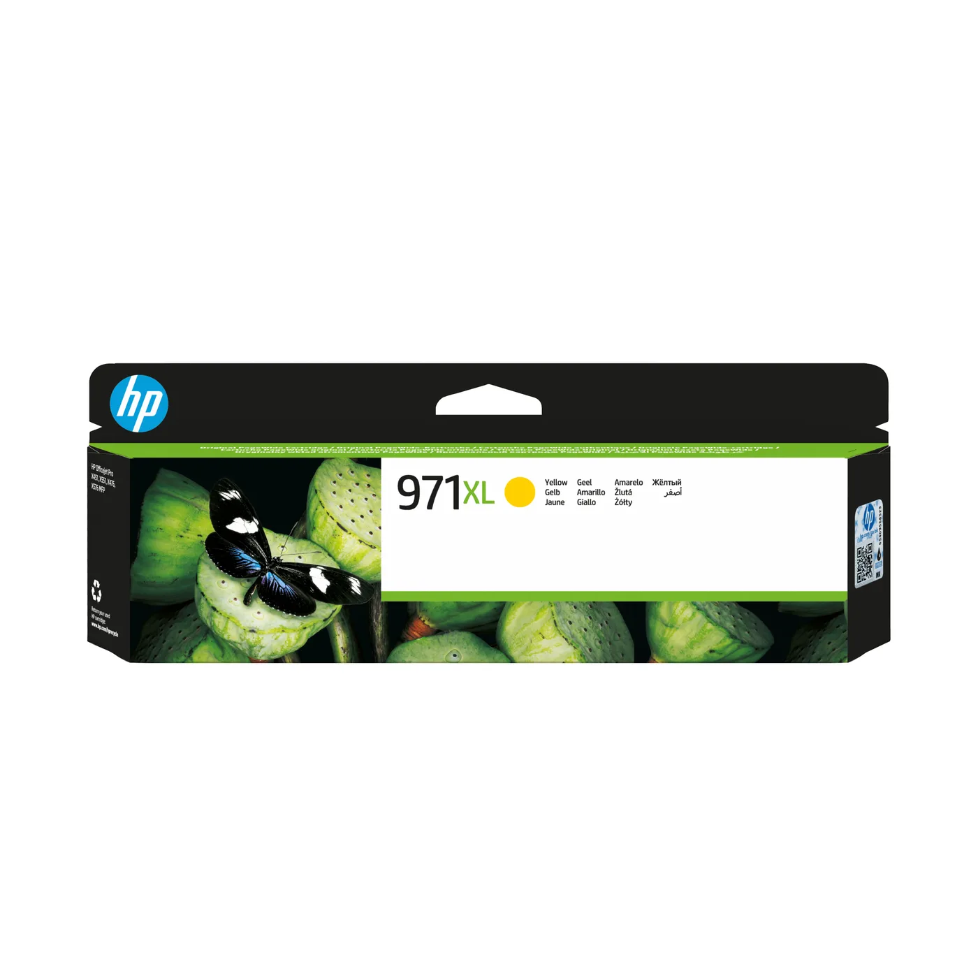 HP INK CARTRIDGE NO 971XL YELLOW — tusz