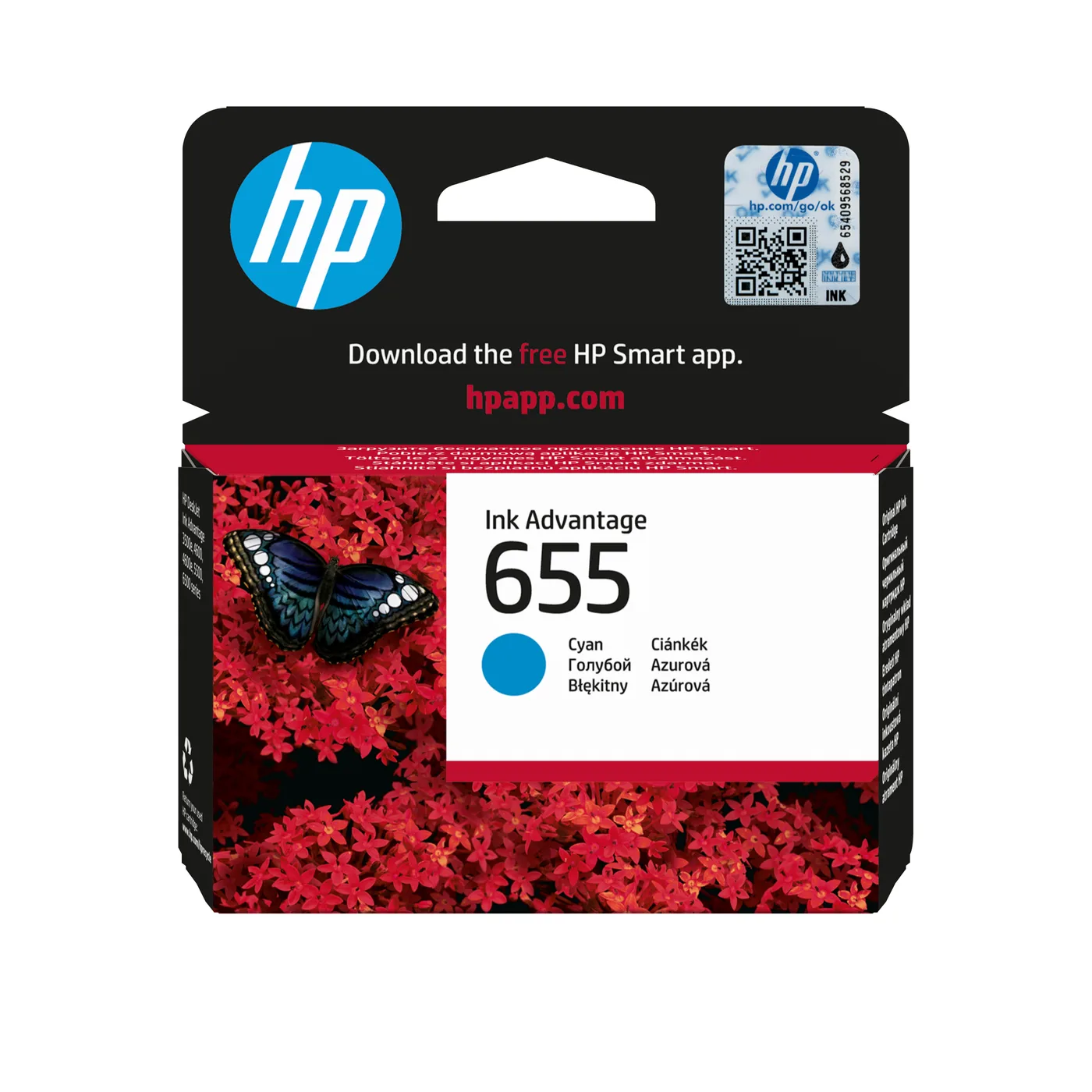HP INK CARTRIDGE NO 655 BLACK/HU — tusz