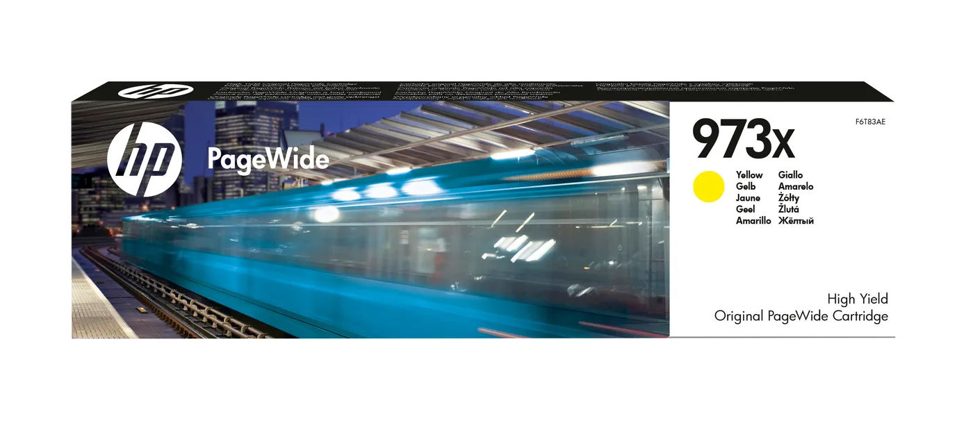 HP INK CARTRIDGE NO 973X YELLOW/PAGEWIDE / HIGH YIELD — tusz