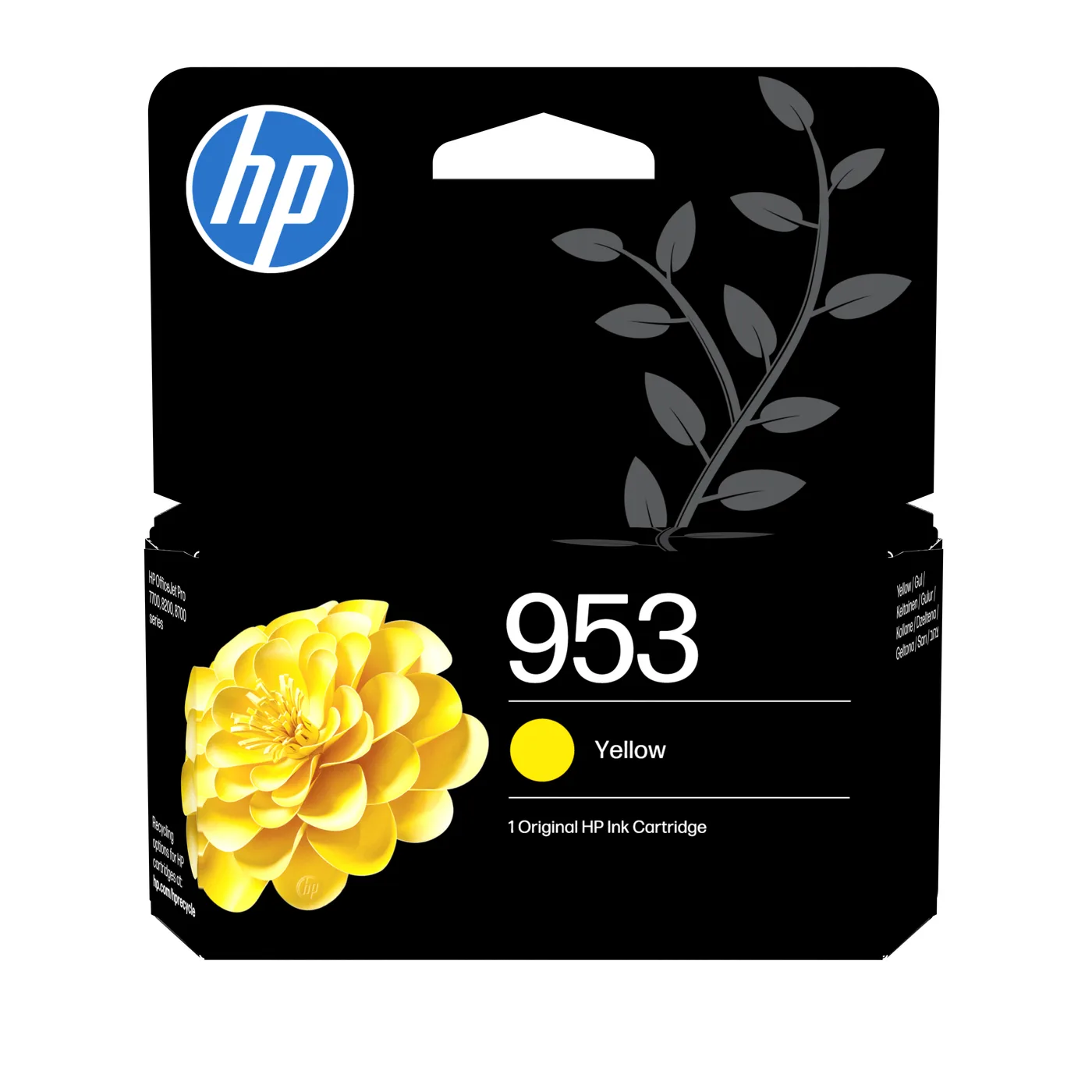HP INK CARTRIDGE NO 953 YELLOW/DE/FR/NL/BE/UK/SE/IT — tusz