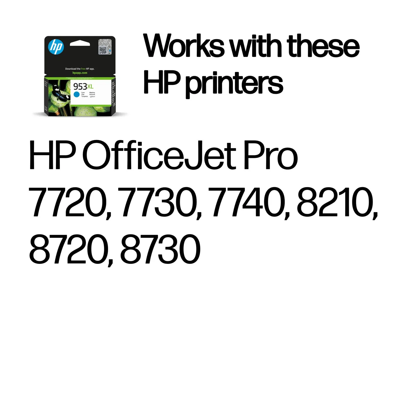 HP 953XL HIGH YIELD CYAN/ORIGINAL INK CARTRIDGE — tusz