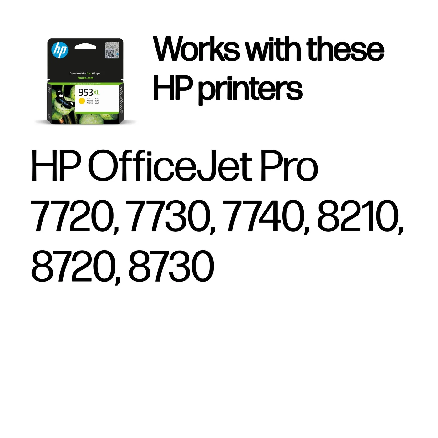 HP 953XL HIGH YIELD YELLOW/ORIGINAL INK CARTRIDGE — tusz