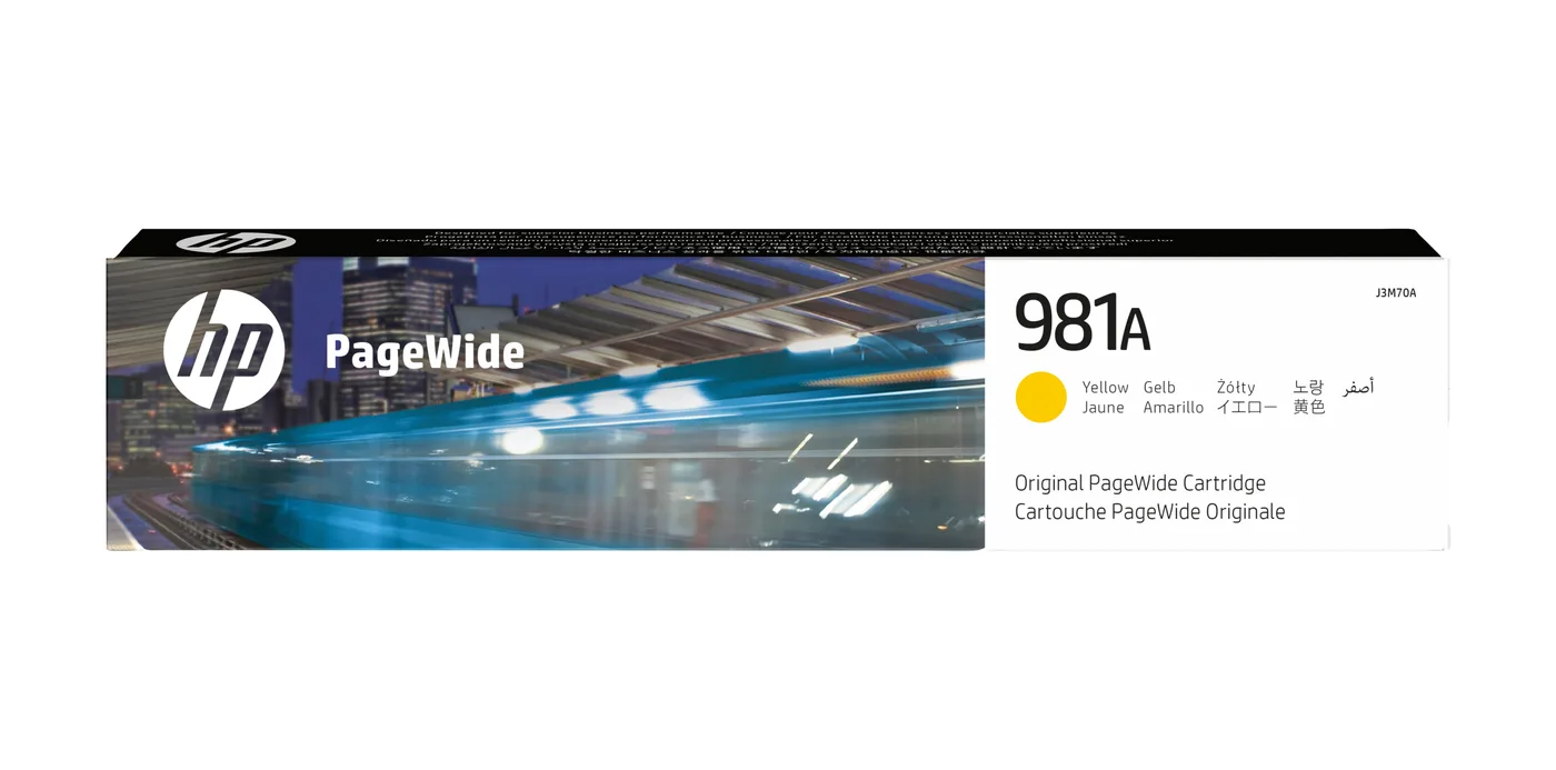 HP INK CARTRIDGE 981A YELLOW — tusz