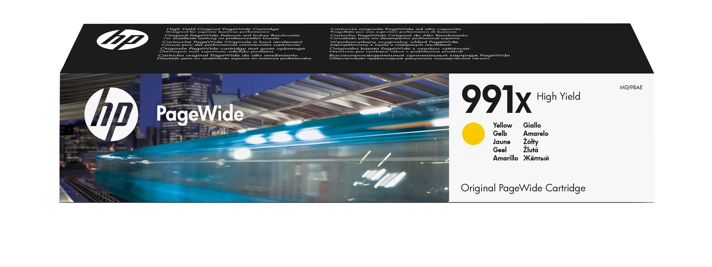 HP 991X PAGEWIDE CARTRIDGE/HIGH YIELD YELLOW ORIGINAL — toner