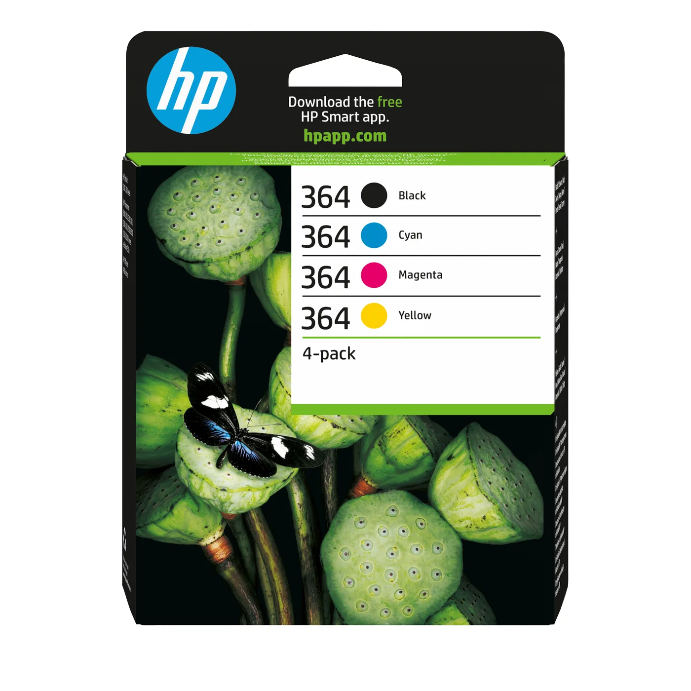 HP INK CARTRIDGE NO 364 B/C/M/Y/COMBO 4-PACK — tusz
