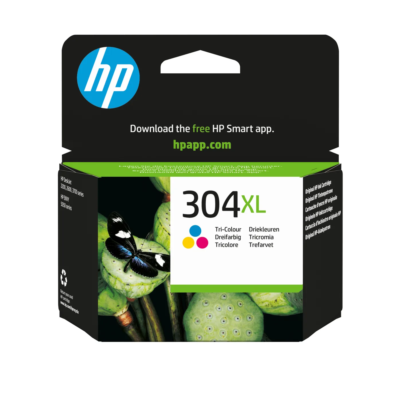 HP INK CARTRIDGE NO 304XL TRI-COLO/DE/FR/NL/BE/UK/SE/IT — tusz