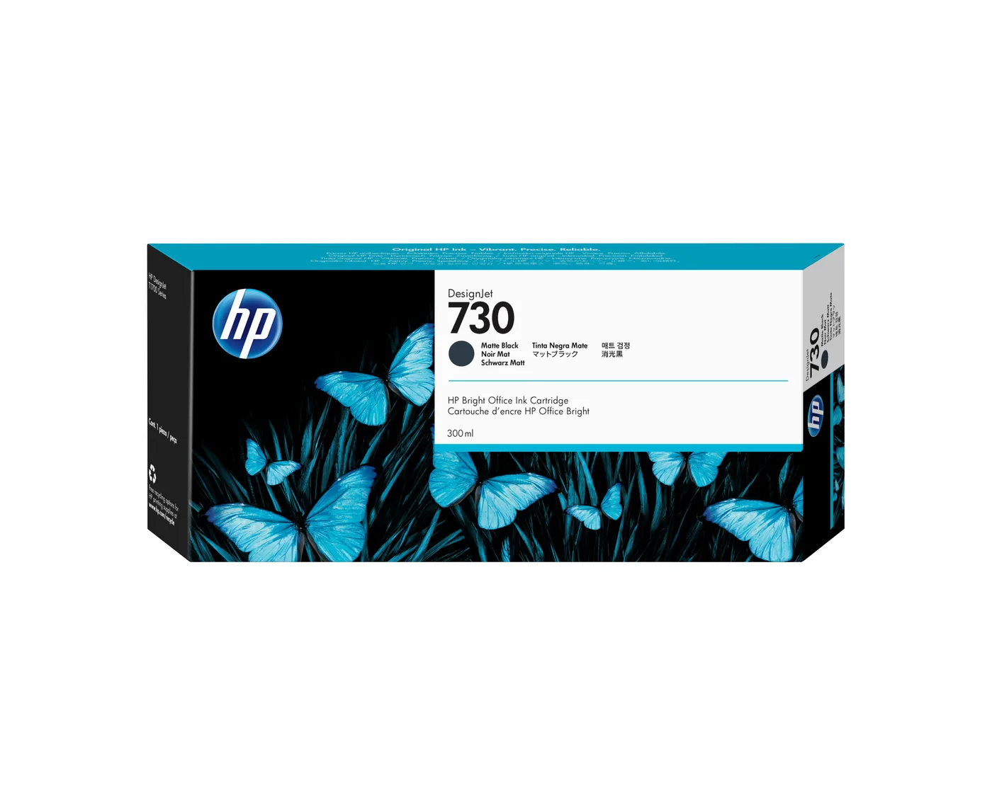 HP 730 300-ML/MATTE BLACK INK CRTG — tusz