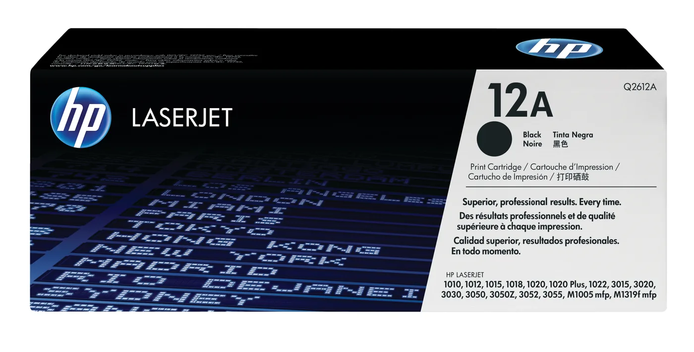 HP TONER CARTRIDGE 12A BLACK — toner