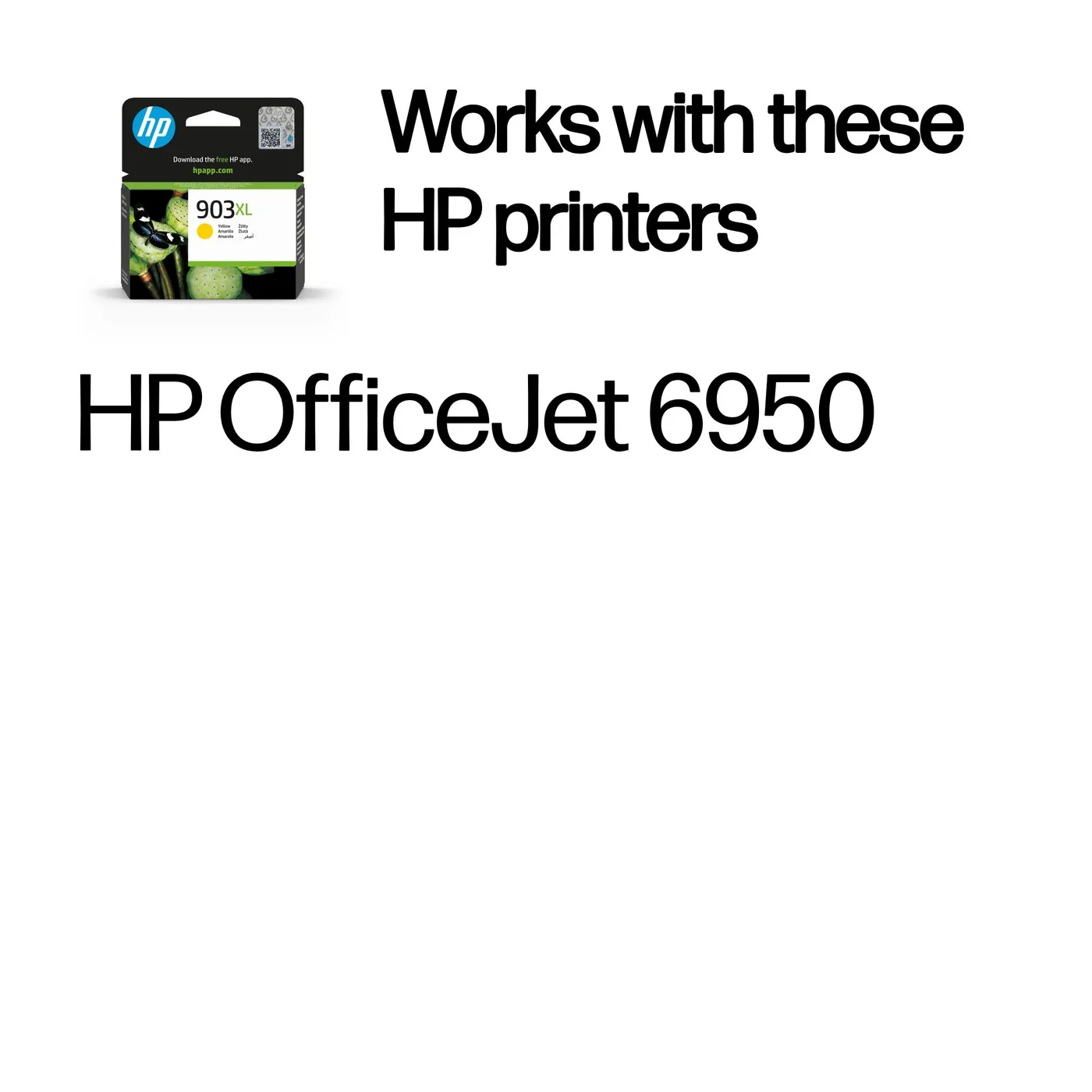 HP 903XL HIGH YIELD YELLOW/ORIGINAL INK CARTRIDGE — tusz