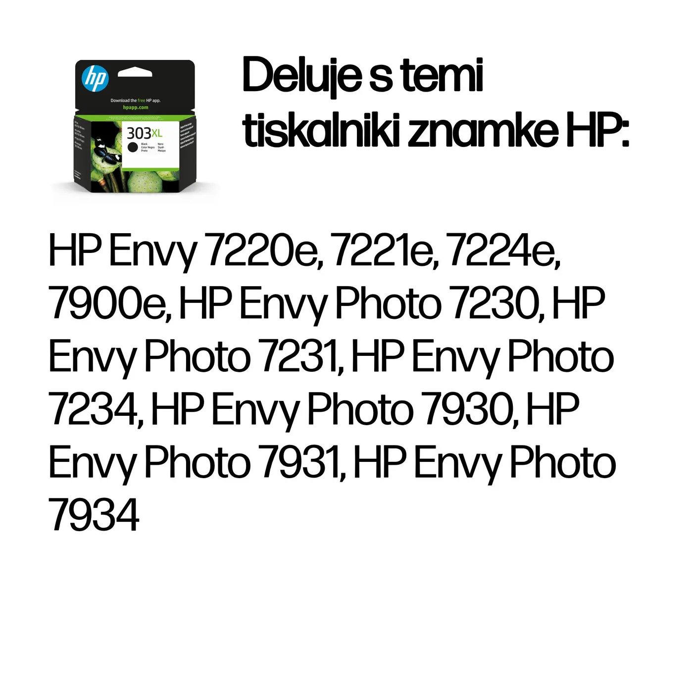 HP 303XL HIGH YIELD BLACK/ORIGINAL INK CARTRIDGE — toner