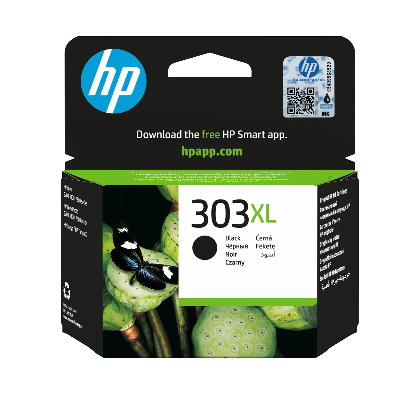 HP 303XL HIGH YIELD BLACK/EN/RU/FR/PL/CZ/HU INK CARTRIDGE — tusz