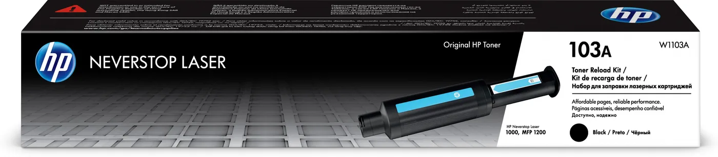 HP103A NEVERSTOP TONER/RELOAD KIT — toner