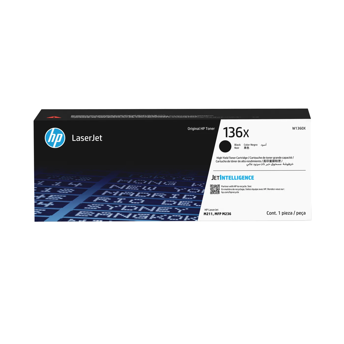HP 136X BLACK ORIGINAL/LASERJET TONER CARTRIDGE — toner