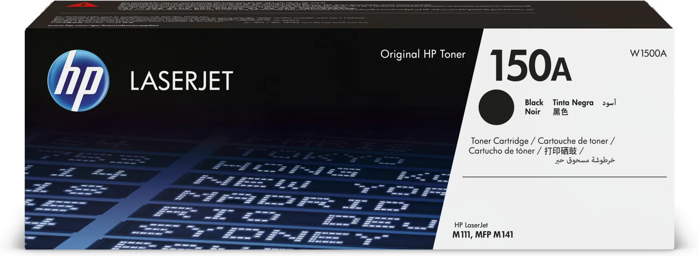 HP 150A BLACK ORIGINAL TONER/LASERJET TONER CARTRIDGE — toner
