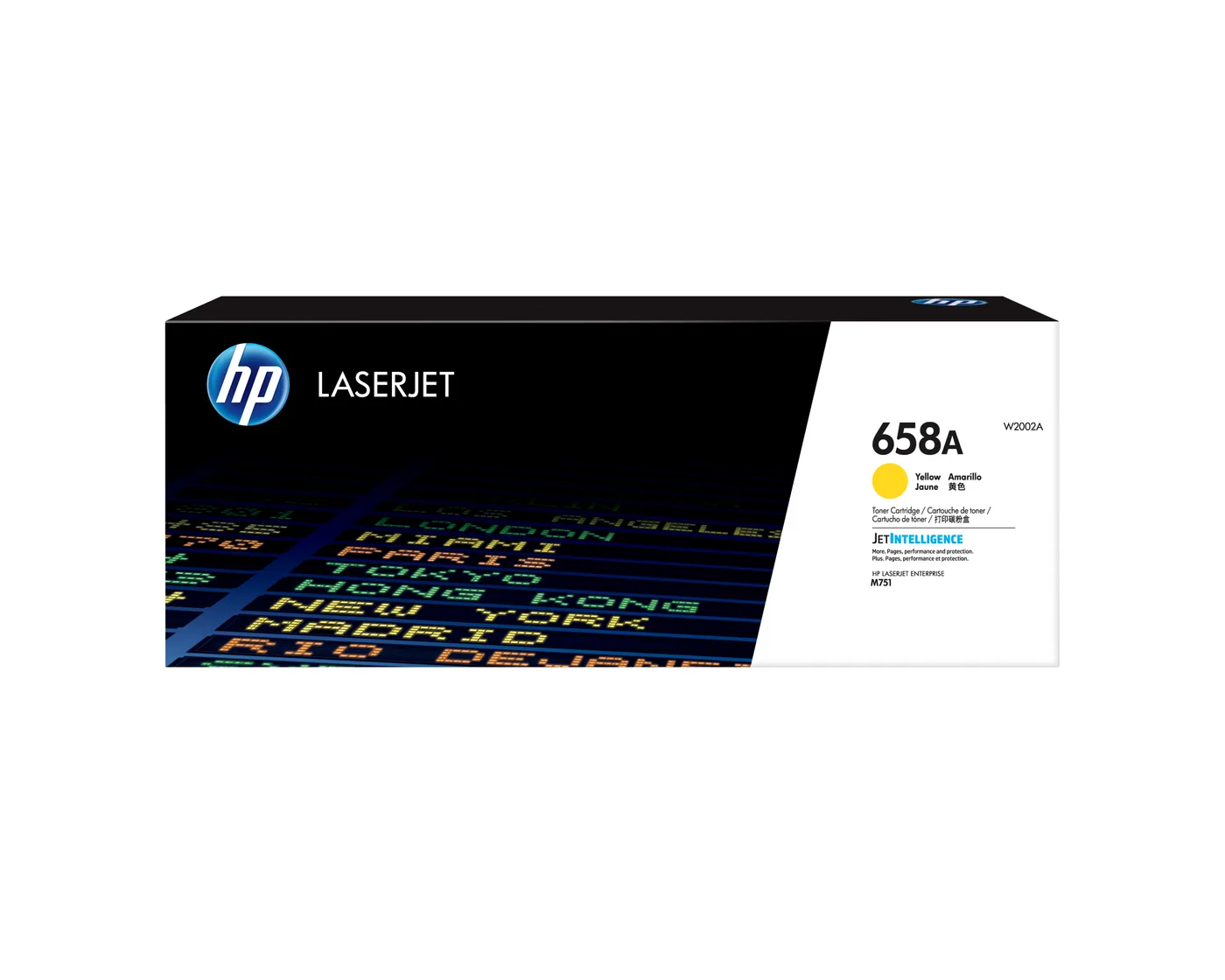 HP 658A YELLOW LASERJET/TONER CARTRIDGE — toner