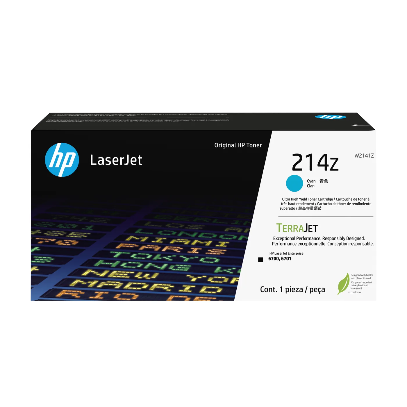 HP 214Z CYN ORIGINAL LASERJET/TONER CRTG — toner