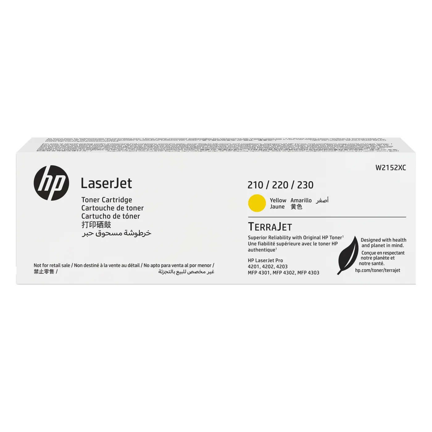HP W2152XC YELLOW ORIGINAL/CONTRACT LASERJET TONER CARTRID — toner