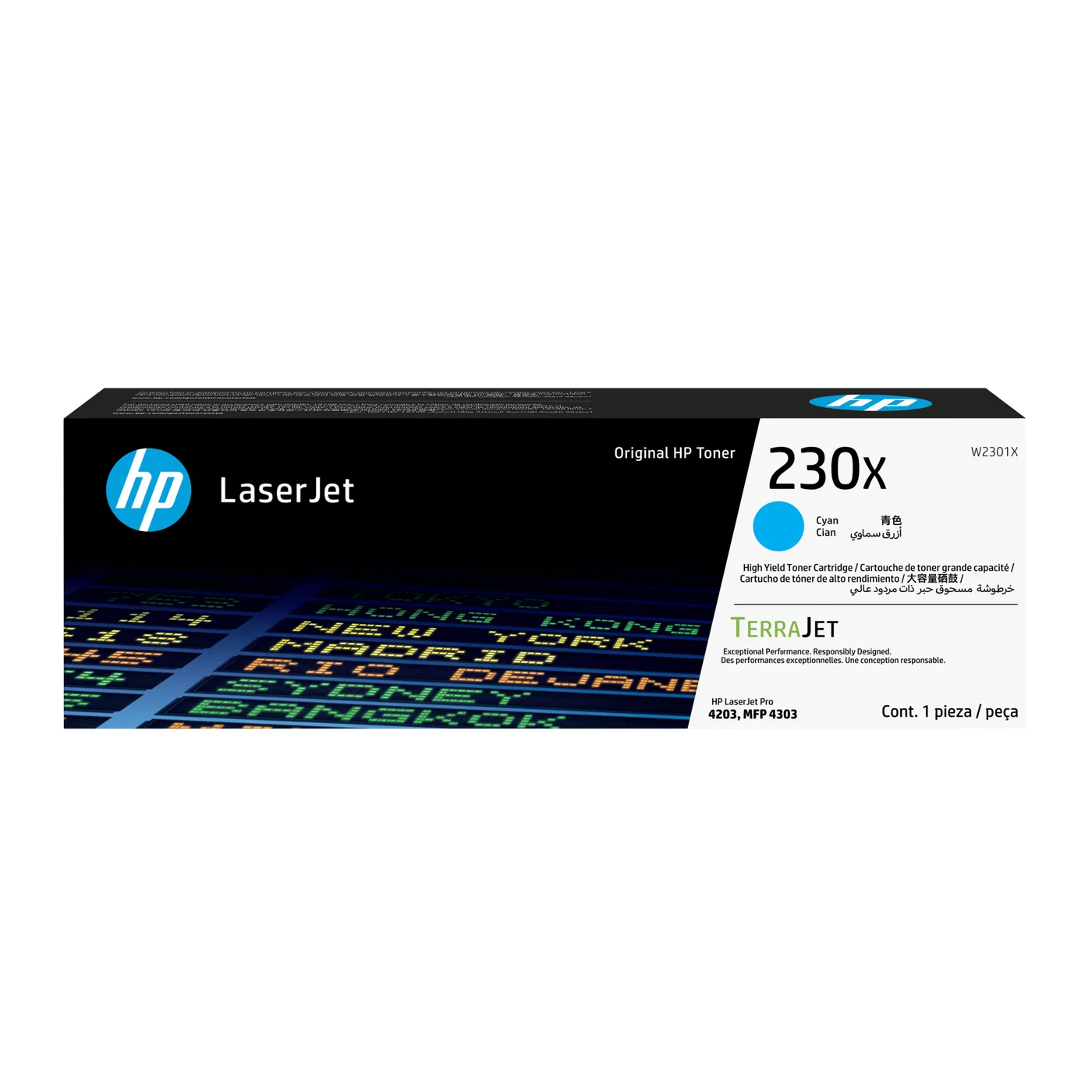 HP 230X CYAN ORIGINAL LASERJET/TONER CARTRID — toner