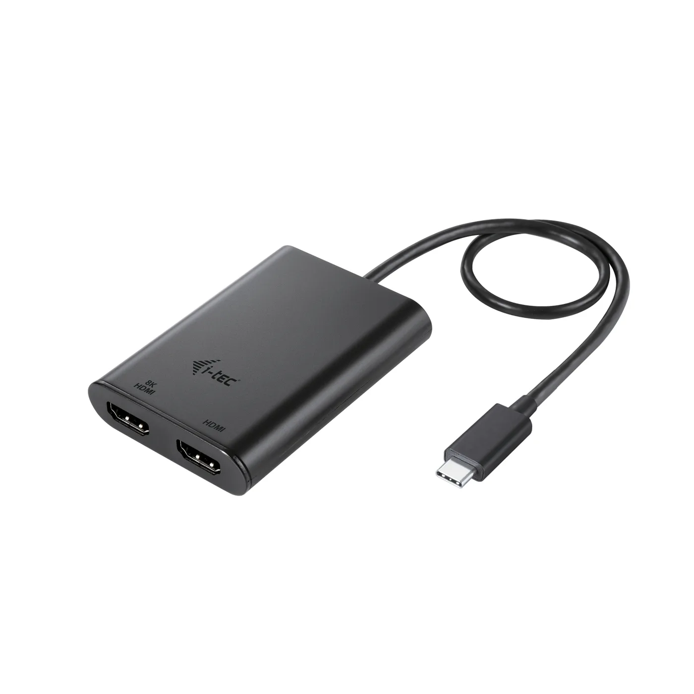 I-TEC USB-C DUAL 4K/60HZ (SINGLE/8K/30HZ) HDMI VIDEO ADAPTER — kabel do monitora