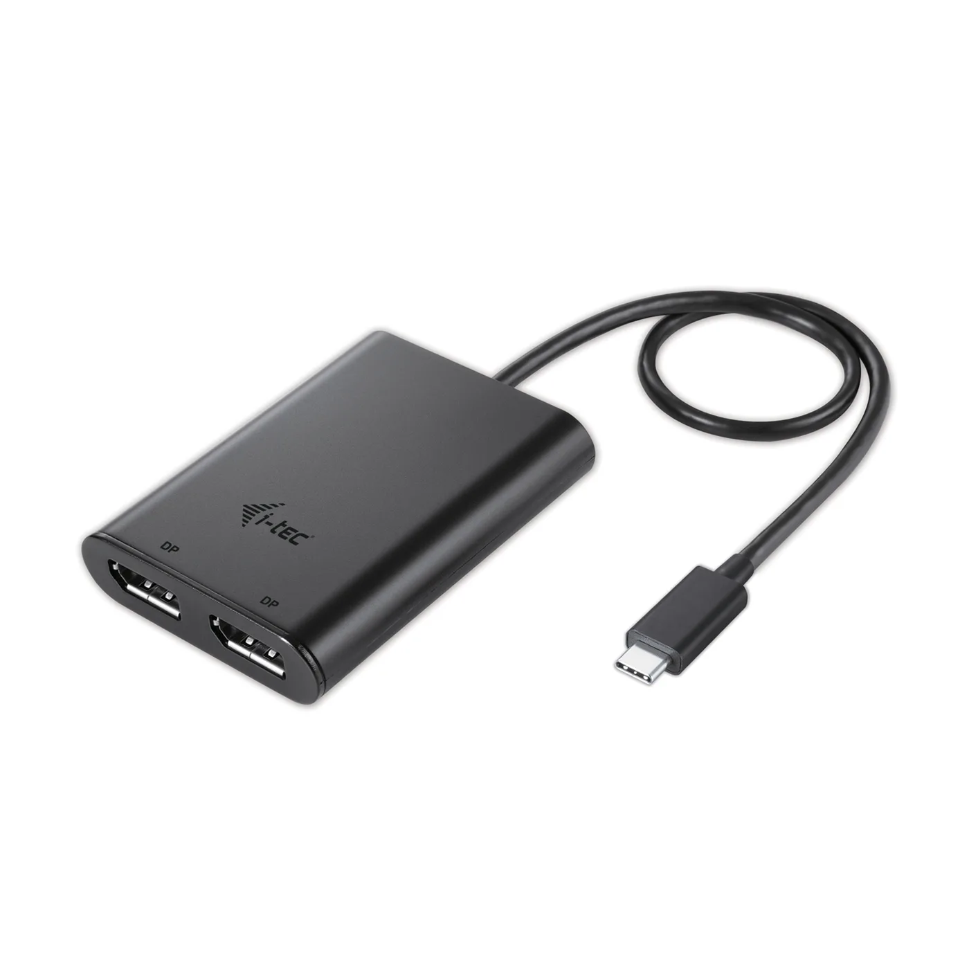 I-TEC USB-C 4K DUAL DP ADPTR./2XDP 3840X2160PX. TB3 COMP — kabel do monitora