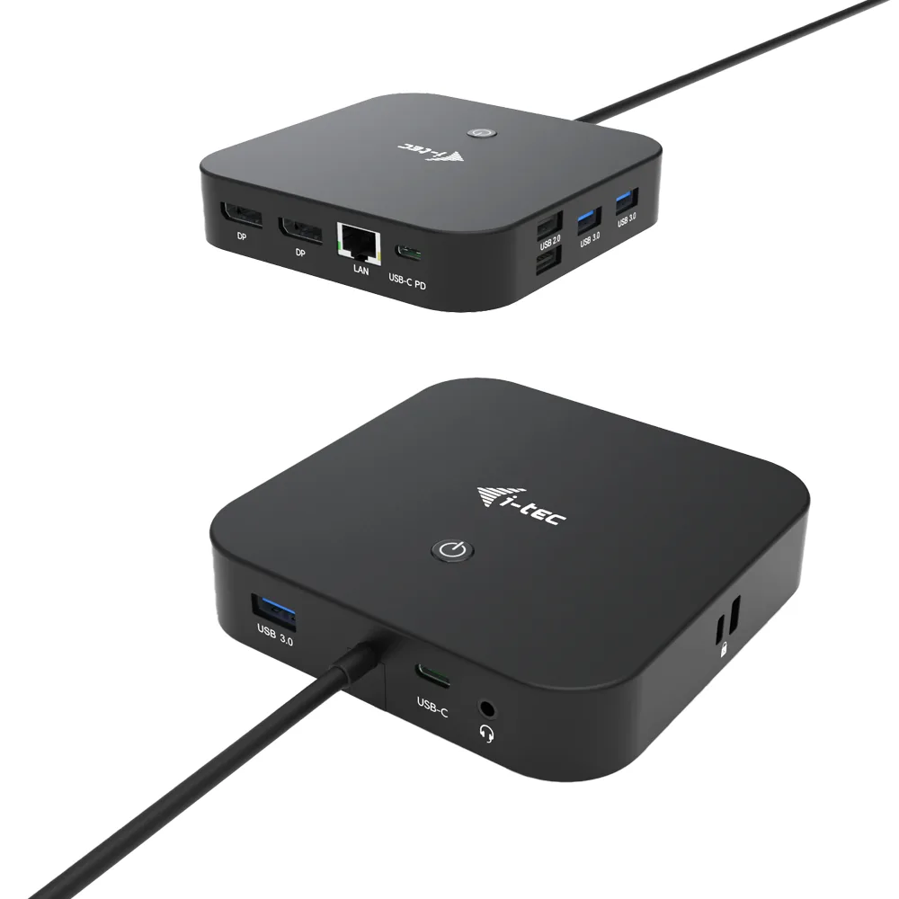 I-TEC USB-C 2XDP DOCK W/ PD100W/I-TEC USB-C DUAL DISPLAY DOCK — stacja dokująca