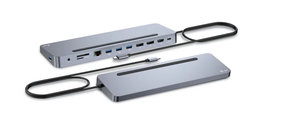 I-TEC USB-C ERGO 3X LCD DOCK/METAL ERGONOMIC 4K DOCK PD 100 W — stacja dokująca