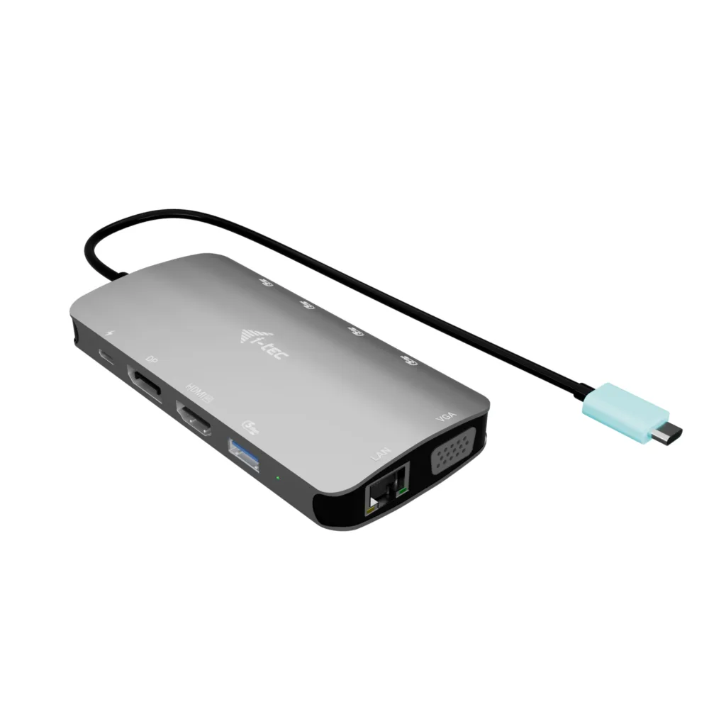 I-TEC USB-C NANO 3X LCD DOCK/3X LCD (DP HDMI VGA) PD 100 W — stacja dokująca