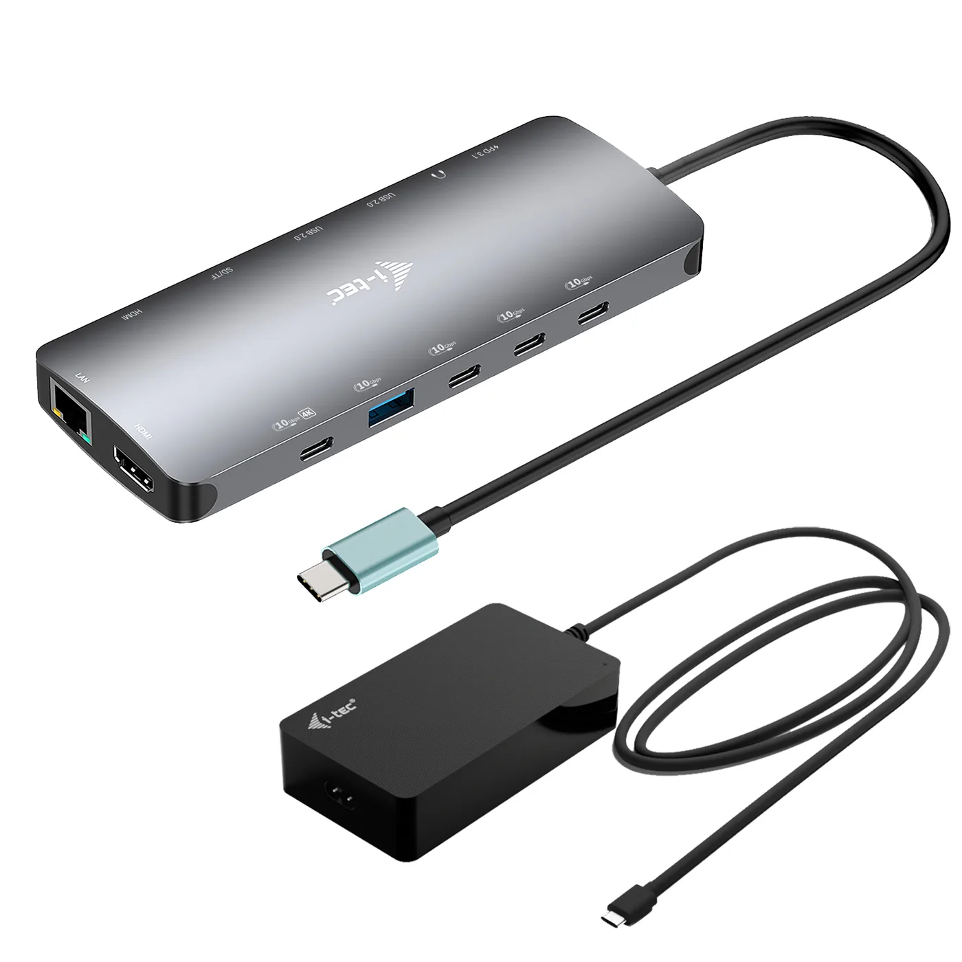 I-TEC USB-C NANO 3X LCD DOCK/2X HDMI 1X USB-C VIDEO PD 140W — stacja dokująca