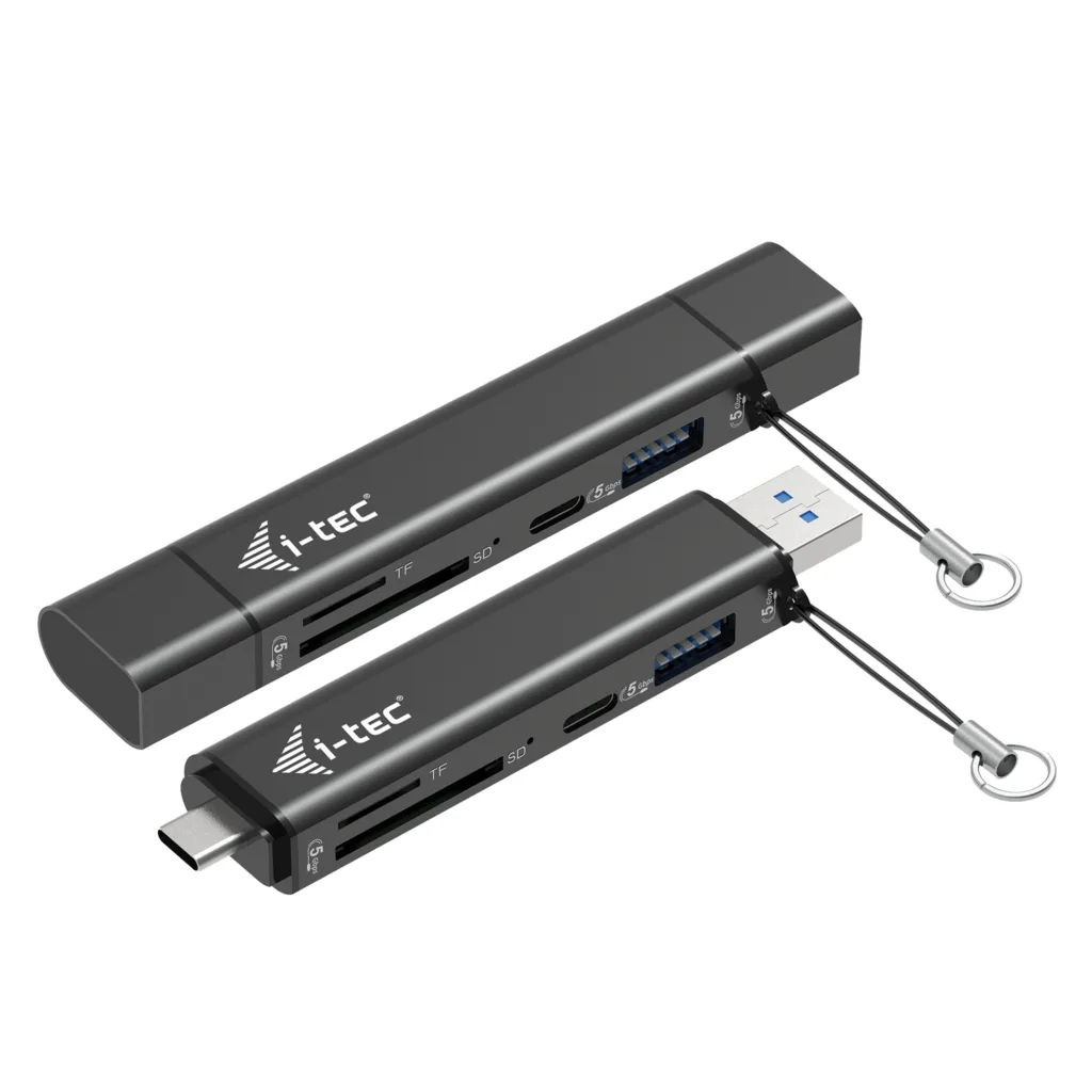 I-TEC USB-C/A DONGLE SD 2X USB/SD TF 2X USB (USB-A USB-C) — stacja dokująca