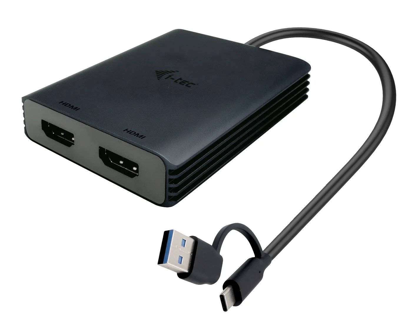 I-TEC USB-A/C 2X HDMI ADAPTER/DUAL 4K HDMI VIDEO ADAPTER — kabel USB
