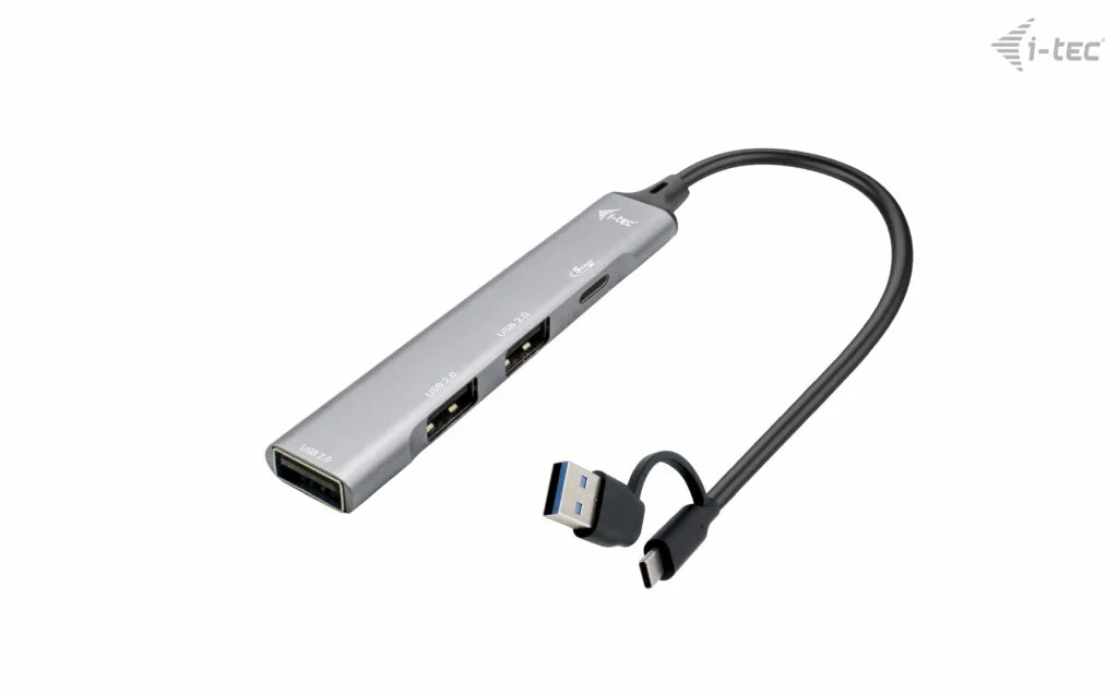 I-TEC USB-A/USB-C 4 PORT HUB/1X USB-C 3.1+3X USB 2.0 — hub USB